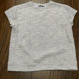 Elegant Women's Tweed Top - Pastel Spring Colors